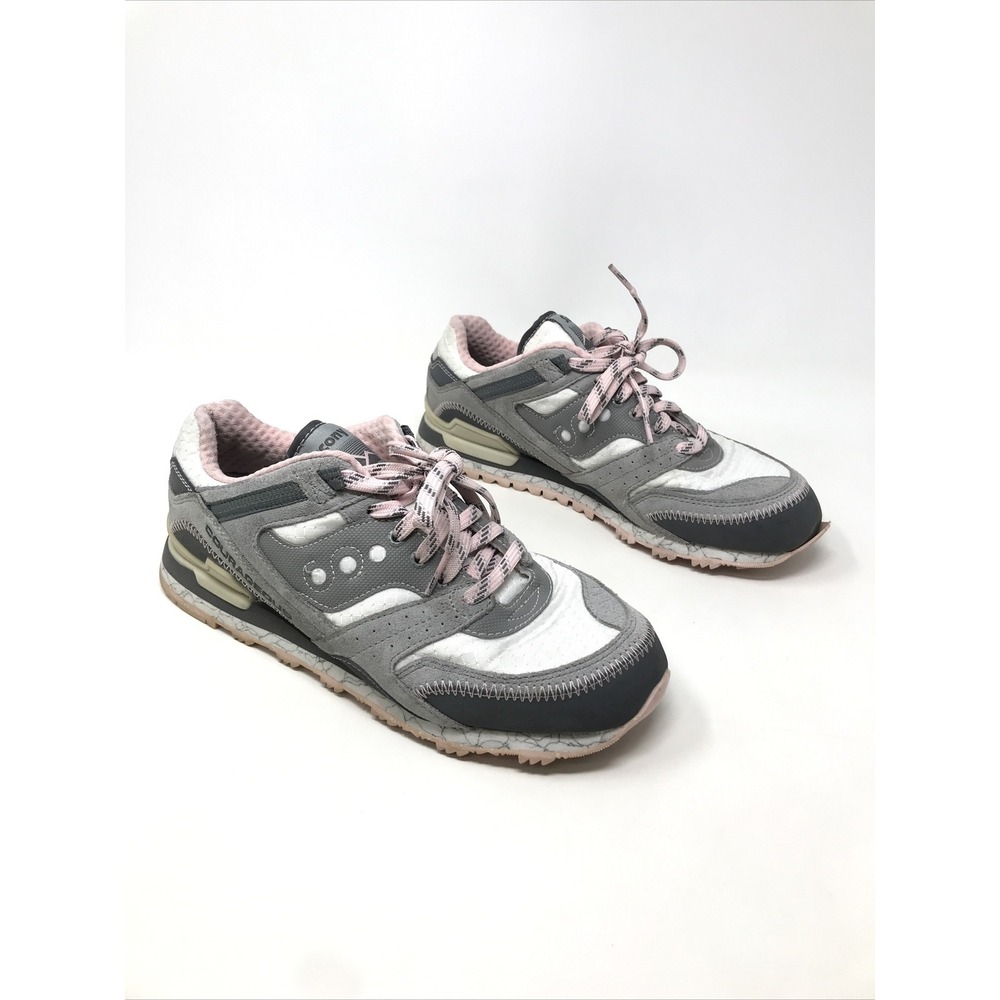 Saucony Courageous TR Shoes Sneakers Classic Women's SIze 9 White Gray Pink